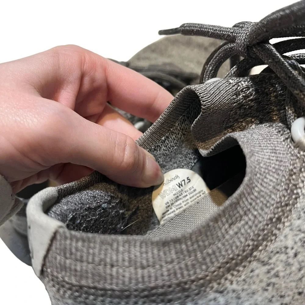 allbirds womens wool dasher size 7.5 mizzle Gray Runners Exercise Casual Low.